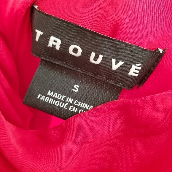 Trouve Twist Back Samba Red Slip Dress - Picture 8 of 9